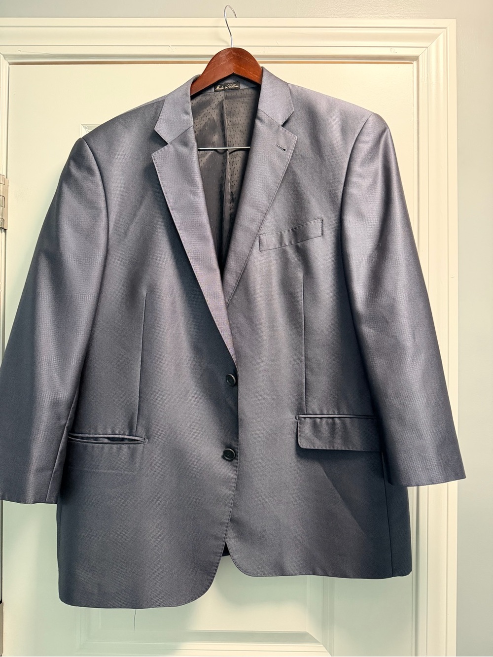 Evan Picone Gray Two-Button Sport Coat